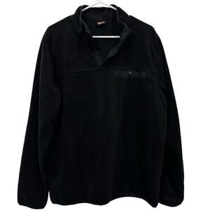 Heat‎ 32 Degrees Black Fleece Quarter Snap with Breast Pocket size Large